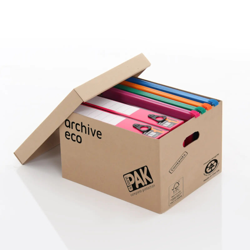 Storepak Archive Eco Cardboard Storage Box & Lid Pack 3