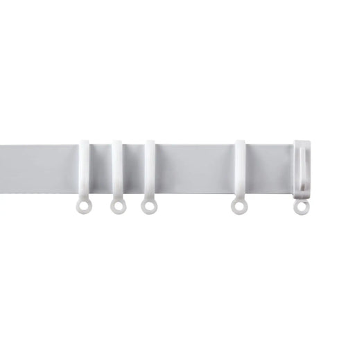 Woodside Aluminium Metal Fixed Track 210cm White