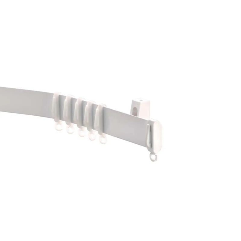 Woodside Aluminium Metal Fixed Track 210cm White