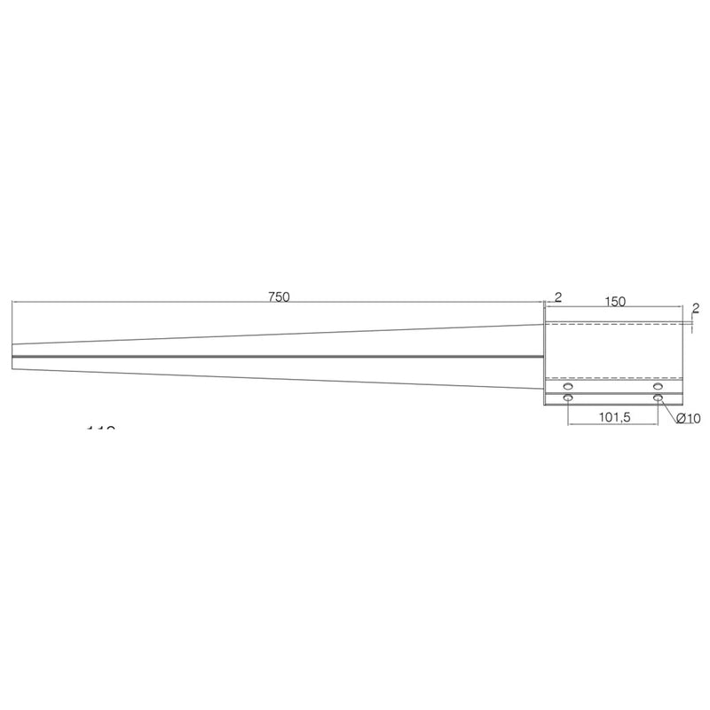 Picardy Bolt Grip Spike 75 x 75 x 750mm