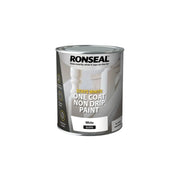 Ronseal Stays White One Coat Non Drip Paint 750ml White Gloss