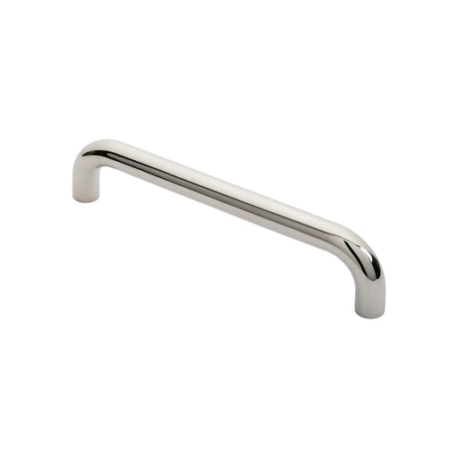 25Mm Dia. D Pull Handle - 300Mm C/C - Bolt Through Fixing - Bright Stainless Steel