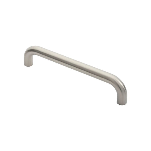 25Mm Dia. D Pull Handle - 300Mm C/C - Bolt Through Fixing - Satin Stainless Steel