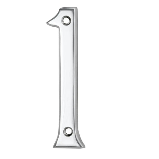 Numeral Face Fix (No.1) - Polished Chrome 76MM