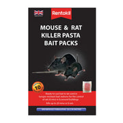 Rentokil - Mouse & Rat Killer Pasta Bait Packs - 10 Sachet - Pack of 6