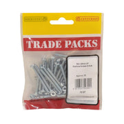 Machine Screws & Nuts - Zinc Plated - M4 x 40mm - (30 PK) - Pack of 5