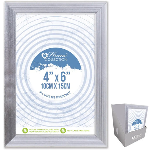 I G Design Cambridge Silver Frame With Glass 4 x 6"