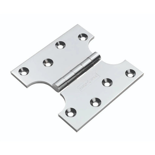 102 X 102 X 4Mm Parliament Hinge C/W Screws (Pair) - Polished Chrome