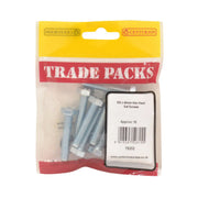 Hex Head Set Screws - Zinc Plated - M8 x 40mm - (10 PK) - Pack of 5