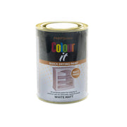 Colour It Matt Paint - White - Pack of 6