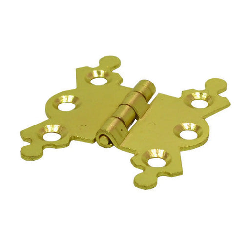 Steel Butterfly Hinges, Electro Brassed, 42mm