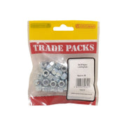 Nylon Locking Nuts - Zinc Plated - M6 - (60 PK) - Pack of 5