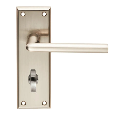 Dieci Lever On Face-Fix Backplate - Bathroom 57Mm - Satin Nickel