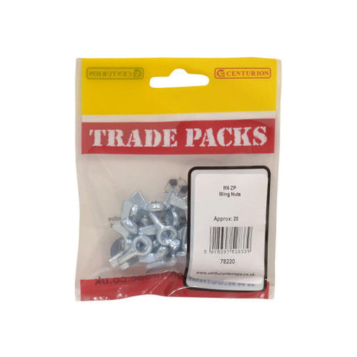 Wing Nuts - Zinc Plated - M6 - (20 PK) - Pack of 5
