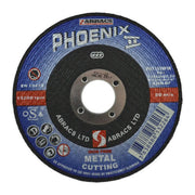 Phoenix II Flat Metal Cutting Disc (115 x 3 x 22mm) - Pack of 5