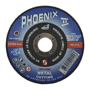 Phoenix II Flat Metal Cutting Disc (125 x 3 x 22mm) - Pack of 5