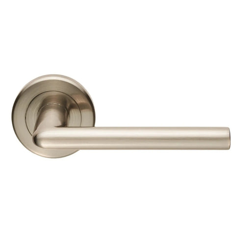 Dieci Lever On Sprung Screw-On Round Rose - Satin Nickel