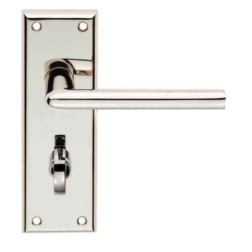 Dieci Lever On Face-Fix Backplate - Bathroom 57Mm - Retail Pack - Polished Nickel