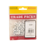 Round Cable Clips - White - 3.5mm - (100 PK) - Pack of 5