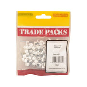 Bellwire Cable Clips - White - (80 PK) - Pack of 5