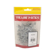 Flat Cable Clips - Grey - 6mm - (40 PK) - Pack of 5