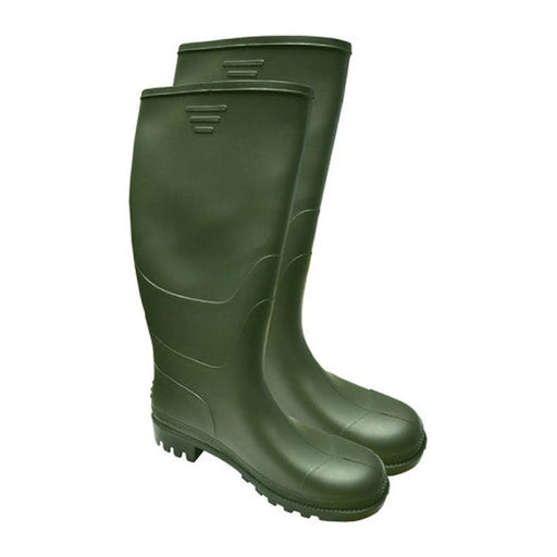 PVC Wellington Boots, Green, Size 42(8)