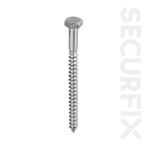 Securfix Coach Screw DIN571 Zinc Plated M8 x 40mm 20 Pack