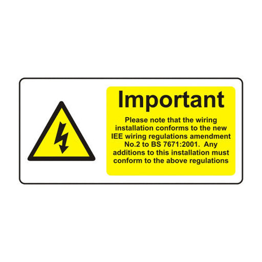 Important - Additions Must Comply... - SAV (95 x 45mm, sheet of 12 labels) - Min Order 4