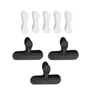 Fackelmann Bag Clips Black & White Set 8 black and white