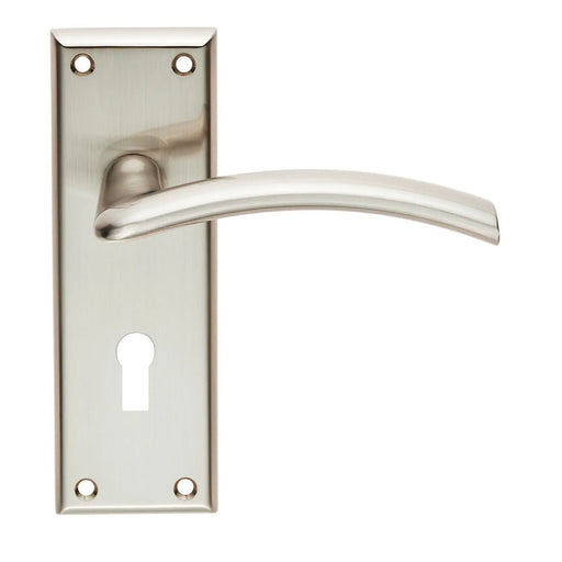 Trenta Lever On Face-Fix Backplate - Lock 57Mm - Satin Nickel
