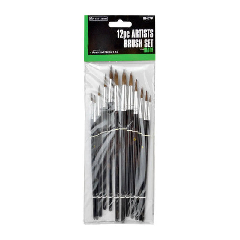 Trade Artist's Brush Set, Pack of 12 - Pack of 5