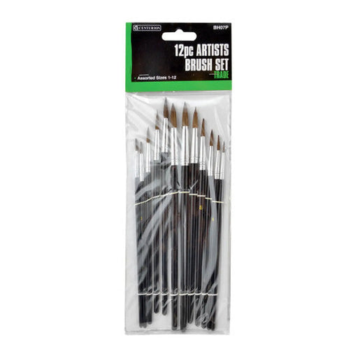 Trade Artist's Brush Set, Pack of 12 - Pack of 5