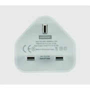 Daewoo Dual USB Mains Charger 2.1amp