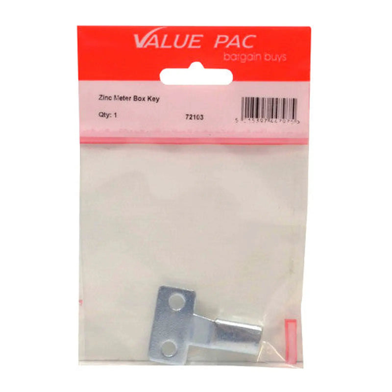 Zinc Meter Box Key - Pack of 10