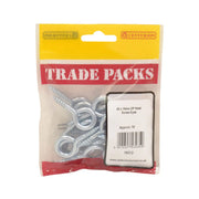 Steel Screw Eyes - Zinc Plated - 45mm x 4.3mm - (18 PK) - Pack of 5