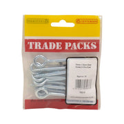 Screw In Steel Vine Eyes - Zinc Plated - 75mm x 12mm - (10 PK) - Pack of 5