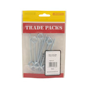 Screw In Steel Vine Eyes - Zinc Plated - 100mm x 18mm - (8 PK) - Pack of 5