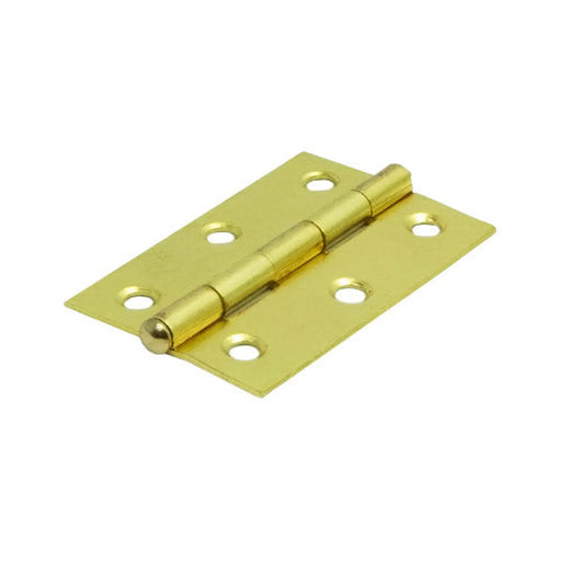 Loose Pin Steel Butt Hinges, Electro Brassed, 75mm