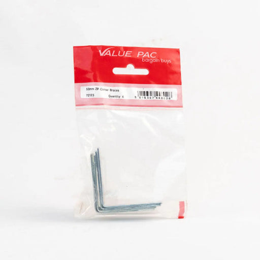 50mm ZP Corner Brace - Pack of 10