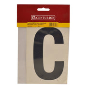 150mm Black Self Adhesive Vinyl Letter C - Pack of 5