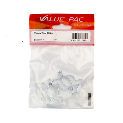 19mm ZP Tool Clips 4pk - Pack of 10