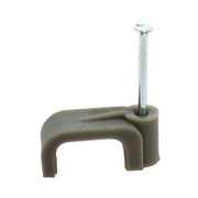 Grey Cable Clips 6mm - Pack of 100