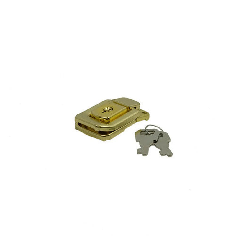 50mm Brassed Case Clip & Keys - Pack of 5