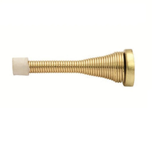 Spring Doorstop (2 Pack) - Retail Pack - Electro Brassed