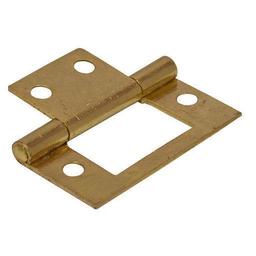 Steel Flush Hinges, Electro Brassed, 40mm