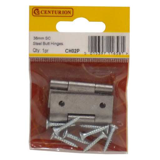 38mm SC Steel Butt Hinge (1 pair) - Pack of 5