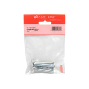 M8 x 50mm ZP Small Carriage Bolts & Nuts (Pack of 3) - Pack of 10