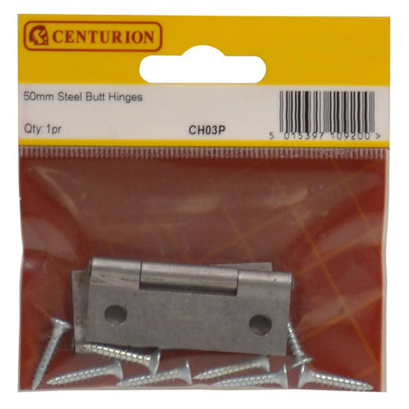 50mm SC Steel Butt Hinge (1 pair) - Pack of 5