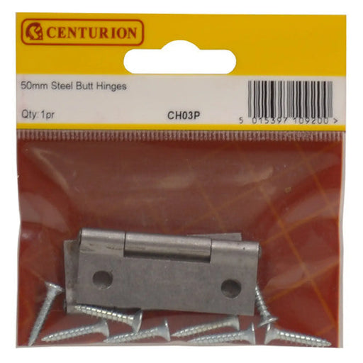 50mm SC Steel Butt Hinge (1 pair) - Pack of 5