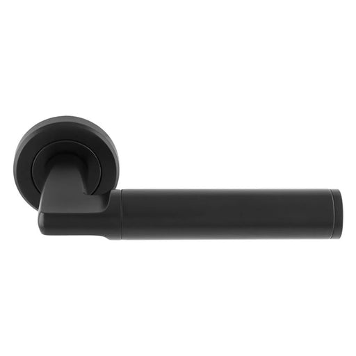 Cendio Lever On Sprung Screw-On Round Rose - Matt Black